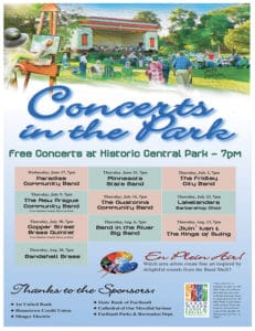 Concerts in the Park Schedule sm